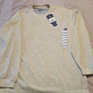 Alpine Lakes Men's Long Sleeve Thermal Shirt - Cream Size L